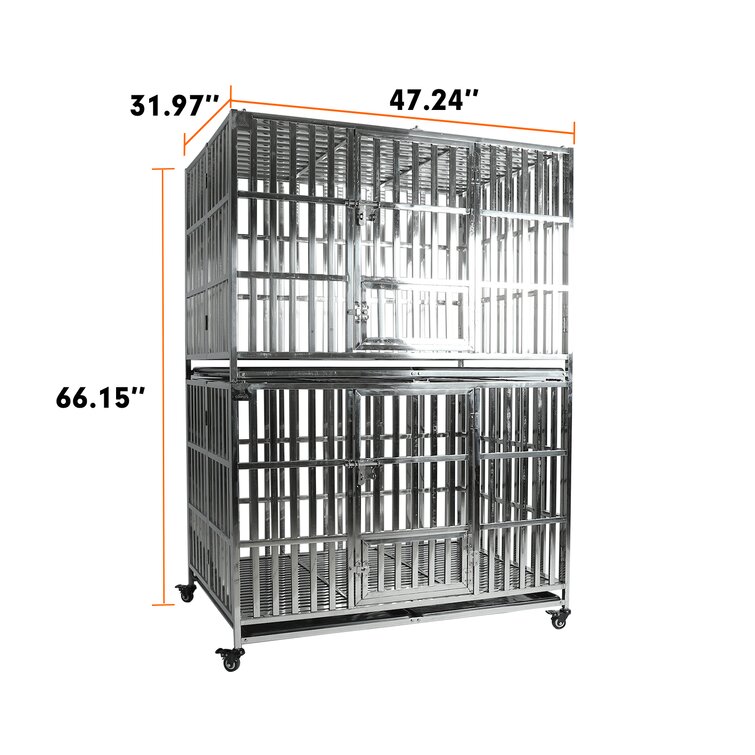 Stackable pet outlet crates